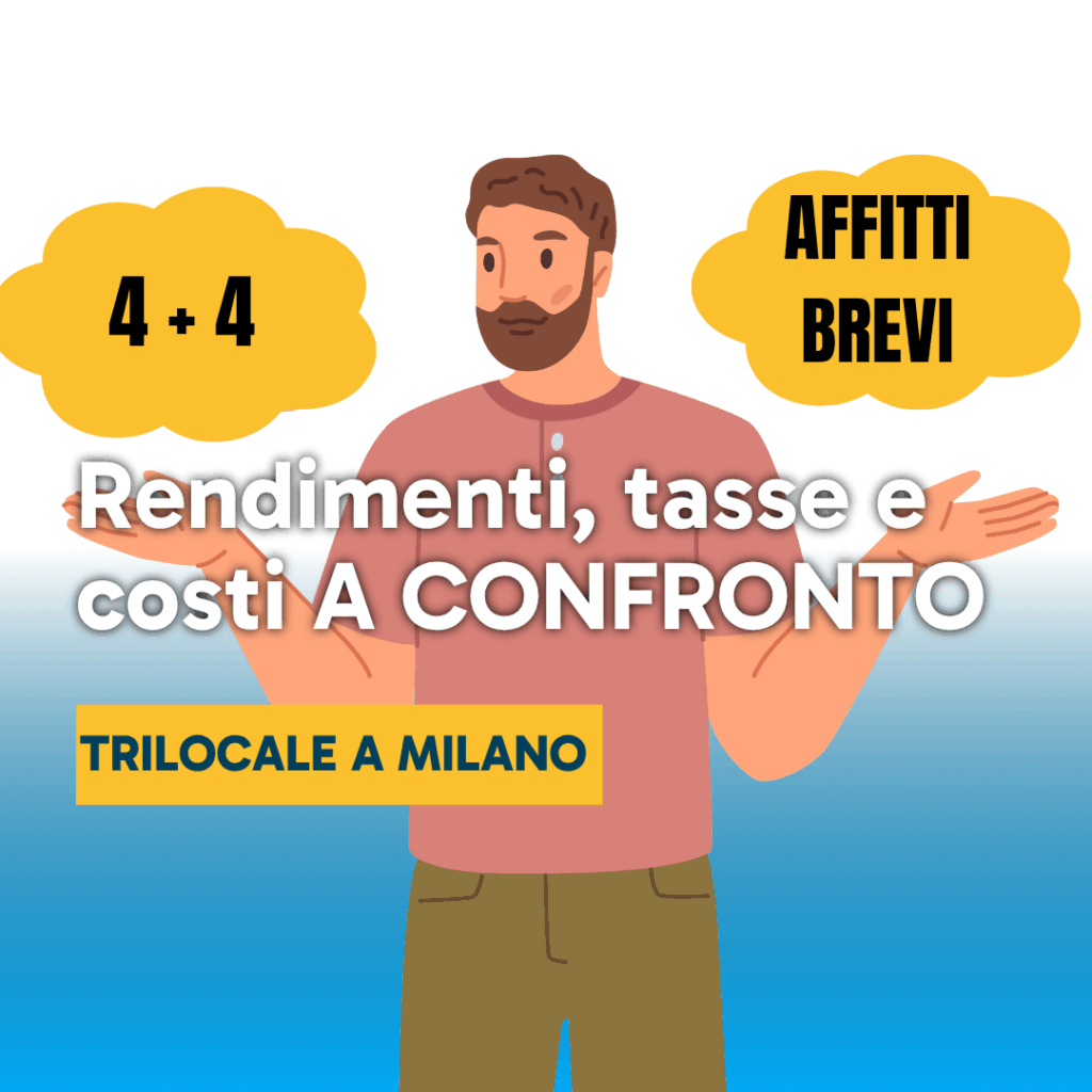 Confronto tra affitto breve e affitto 4+4 a Milano: i dati a confronto in Corso Buenos Aires
