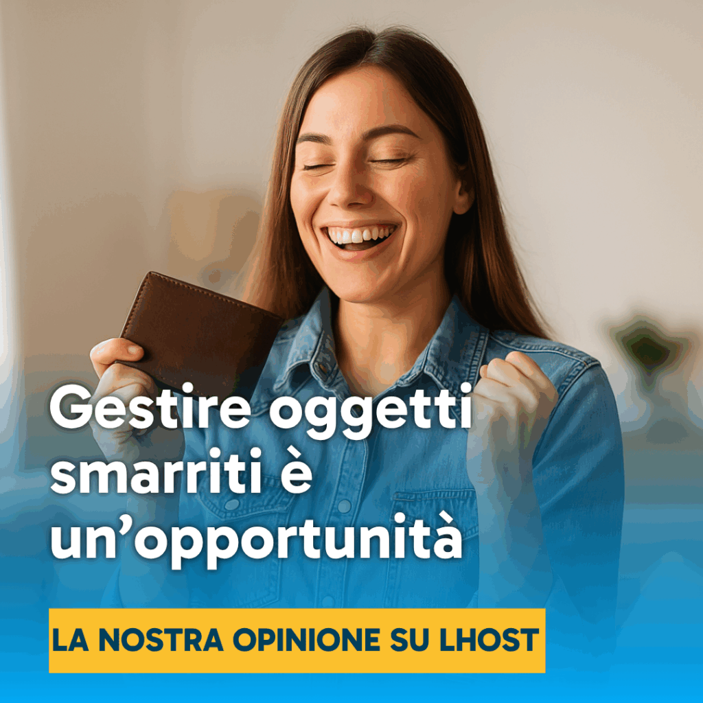 Copertina del blog Full Price sull’esperienza con il servizio LHOST per oggetti smarriti nell’ospitalità.