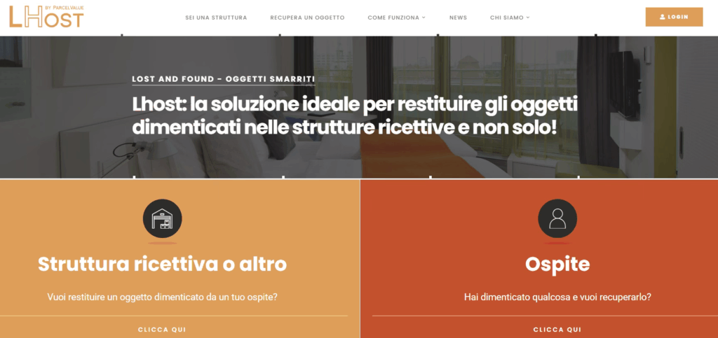 Accesso a LHOST per struttura ricettiva o ospite